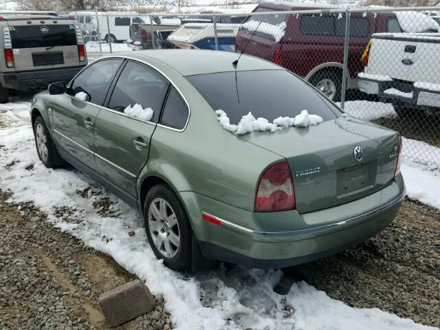 WVWTH63BX1P194177 - 2001 VOLKSWAGEN PASSAT GLX 绿色 照片 3
