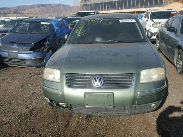 WVWTH63BX1P194177 - 2001 VOLKSWAGEN PASSAT GLX 绿色 照片 9