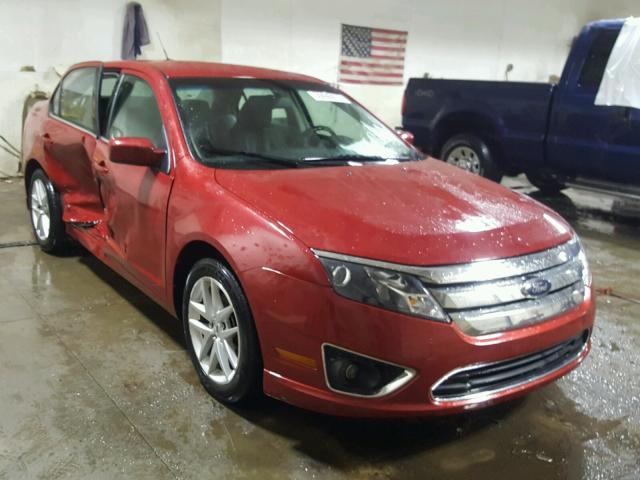 3FAHP0JA8AR147079 - 2010 FORD FUSION SEL RED photo 1