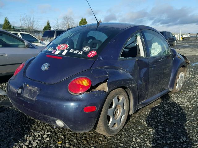 3VWCP21C01M480503 - 2001 VOLKSWAGEN NEW BEETLE BLUE photo 4