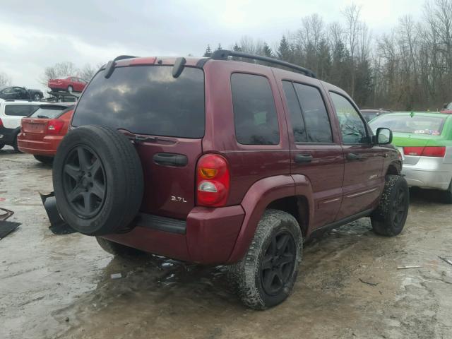 1J4GL58K33W546814 - 2003 JEEP LIBERTY LI RED photo 4