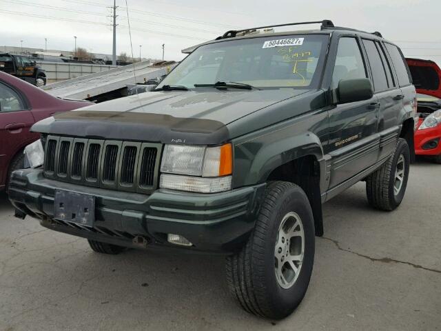 1J4GZ78Y5VC678282 - 1997 JEEP GRAND CHER GREEN photo 2