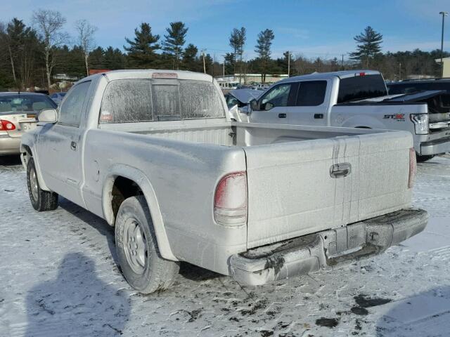 1D7FL16K74S573767 - 2004 DODGE DAKOTA SXT SILVER photo 3