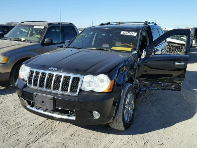 1J8HR68208C202437 - 2008 JEEP GRAND CHER BLACK photo 2