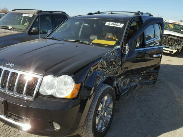 1J8HR68208C202437 - 2008 JEEP GRAND CHER BLACK photo 9