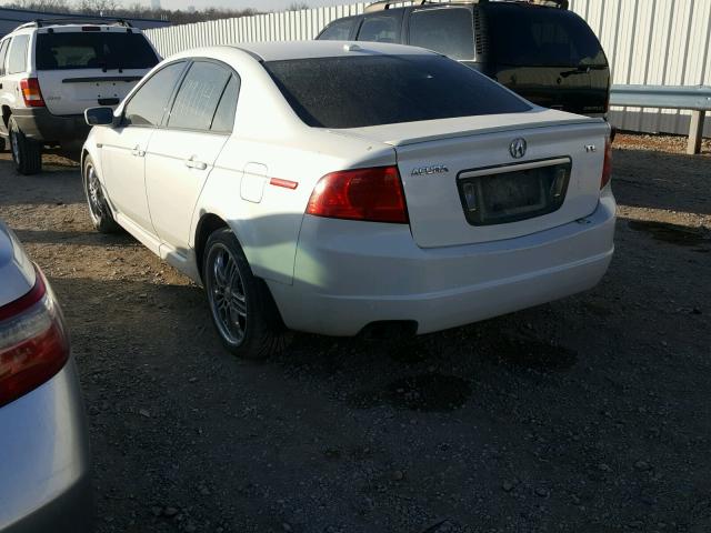 19UUA66224A038261 - 2004 ACURA TL WHITE photo 3