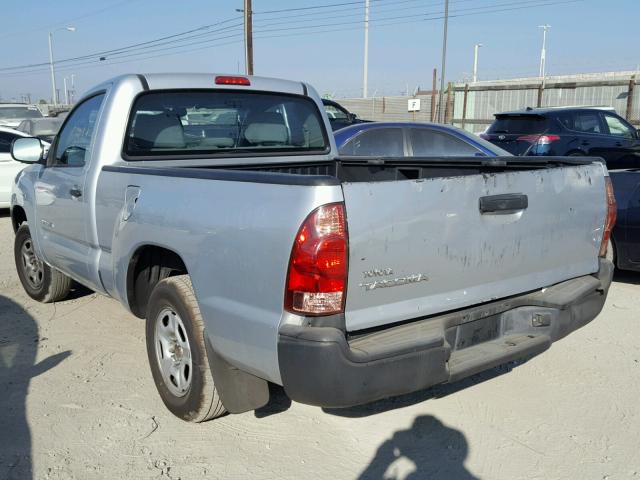 5TENX22N17Z383415 - 2007 TOYOTA TACOMA SILVER photo 3