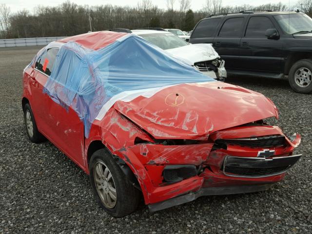 1G1JD5SB4D4175640 - 2013 CHEVROLET SONIC LT RED photo 1