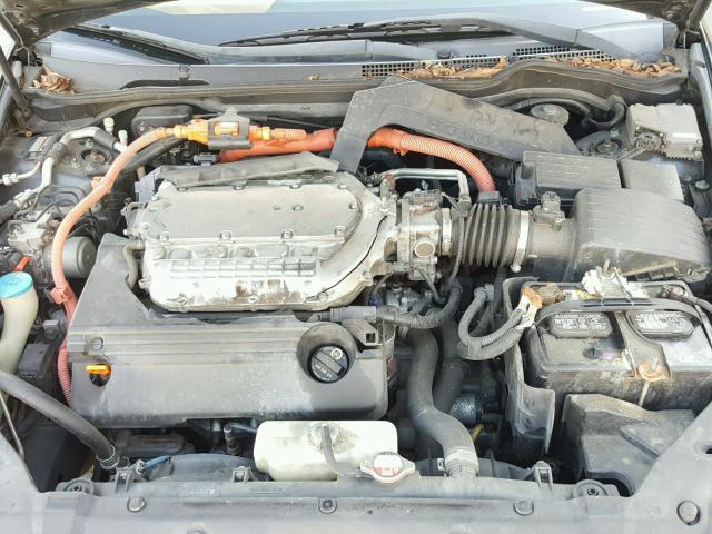 JHMCN36555C014239 - 2005 HONDA ACCORD HYB CHARCOAL photo 7