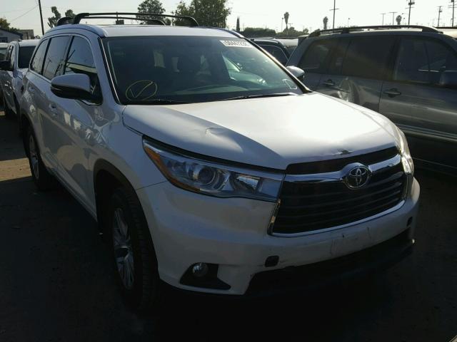 5TDJKRFH5FS187676 - 2015 TOYOTA HIGHLANDER 白色 照片 1