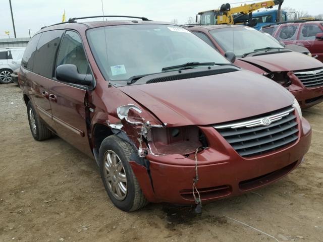 2A4GP54L87R152405 - 2007 CHRYSLER TOWN & COU Tünd qırmızı foto 1
