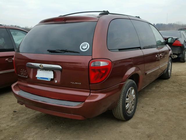 2A4GP54L87R152405 - 2007 CHRYSLER TOWN & COU MAROON photo 4