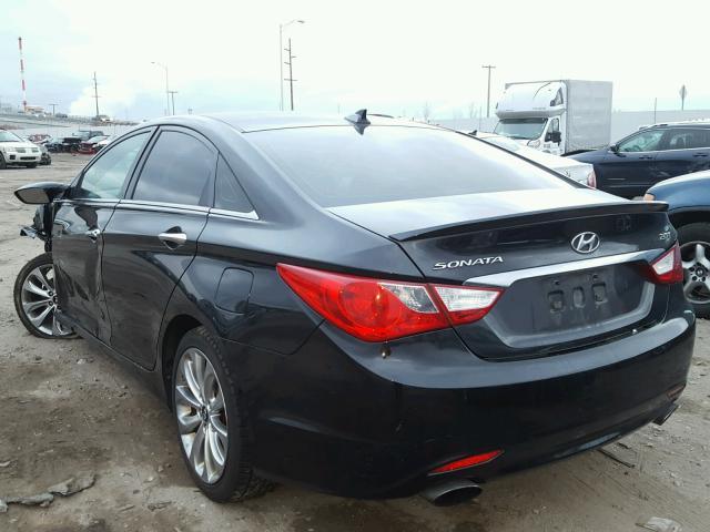 5NPEC4AB8CH440849 - 2012 HYUNDAI SONATA SE BLACK photo 3