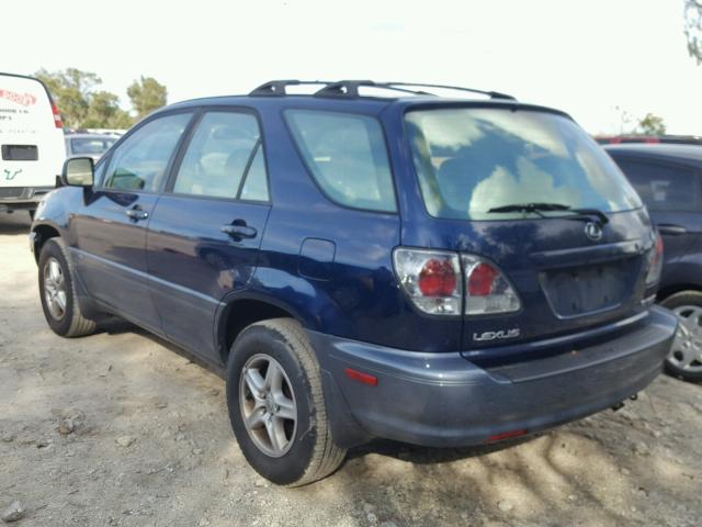 JTJGF10U210106826 - 2001 LEXUS RX 300 BLUE photo 3