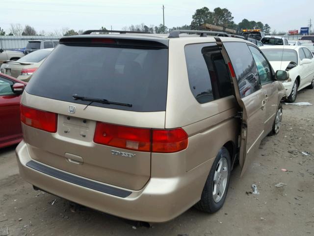 2HKRL18691H558270 - 2001 HONDA ODYSSEY EX GOLD photo 4