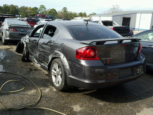 1C3CDZAB4EN182676 - 2014 DODGE AVENGER SE GRAY photo 3