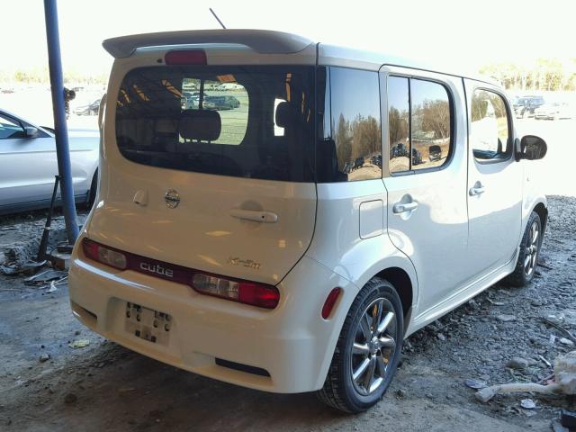 JN8AZ2KR1AT158403 - 2010 NISSAN CUBE BASE WHITE photo 4