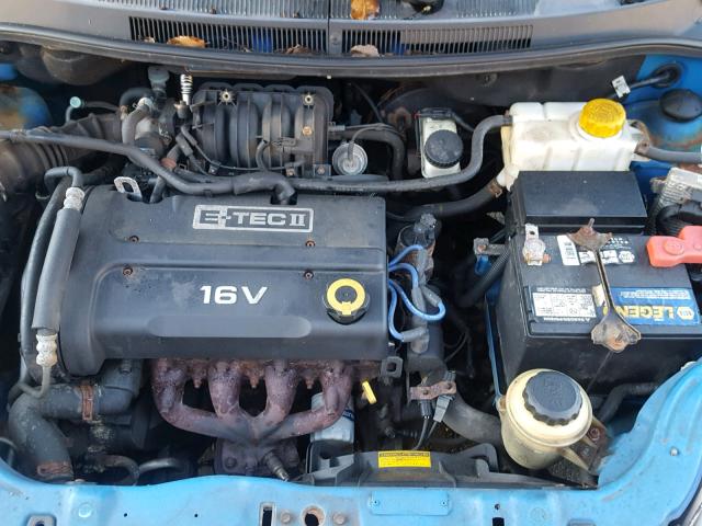 KL1TD56617B058814 - 2007 CHEVROLET AVEO BASE Niebieski zdjęcie 7
