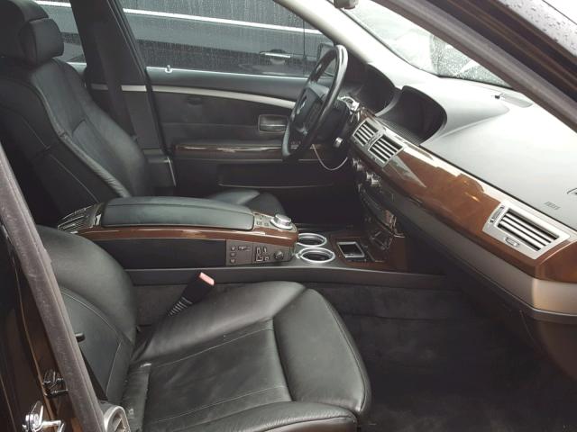 WBAHN83508DT84048 - 2008 BMW 750 LI BLACK photo 5