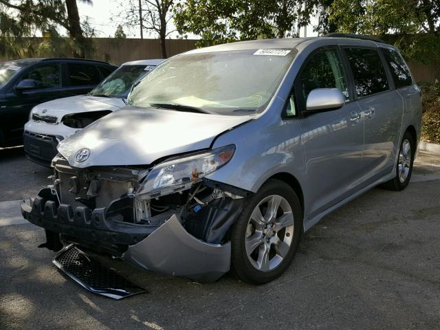 5TDXK3DC0DS312305 - 2013 TOYOTA SIENNA SPO GRAY photo 2