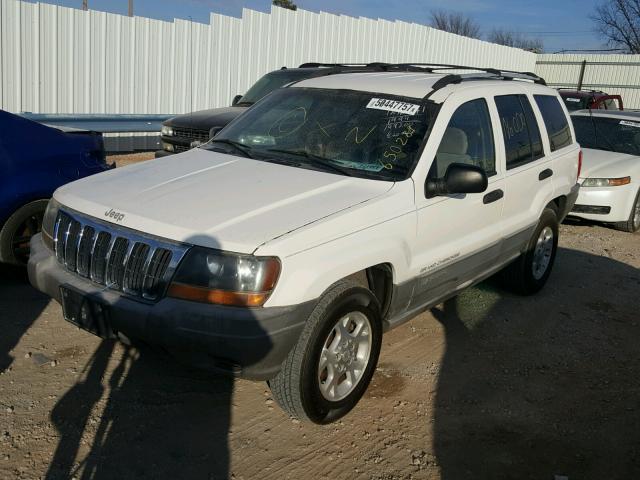 1J4G258S1XC650289 - 1999 JEEP GRAND CHER WHITE photo 2