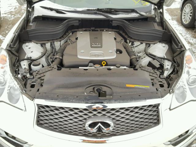 JN1BJ0RR4HM406989 - 2017 INFINITI QX50 WHITE photo 7