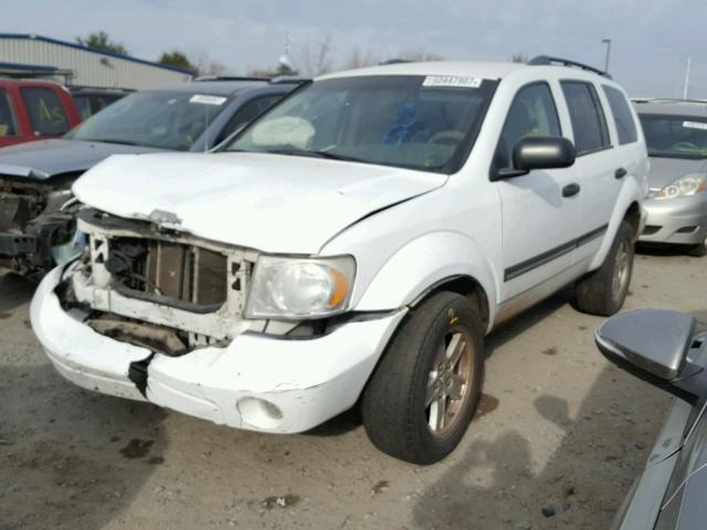 1D8HB48N57F535922 - 2007 DODGE DURANGO SL WHITE photo 2