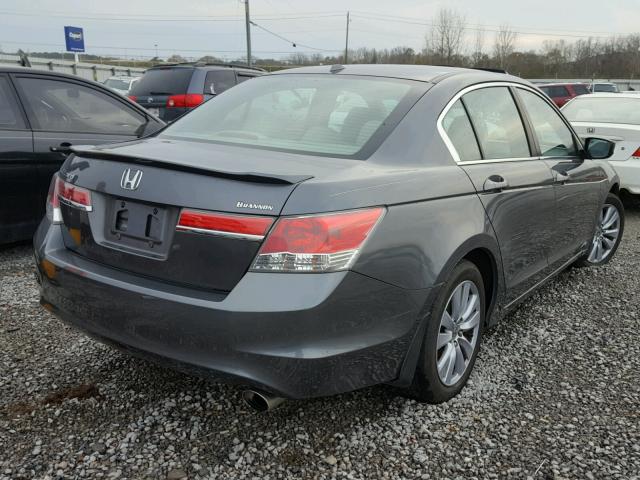 1HGCP2F82BA092356 - 2011 HONDA ACCORD EXL GRAY photo 4