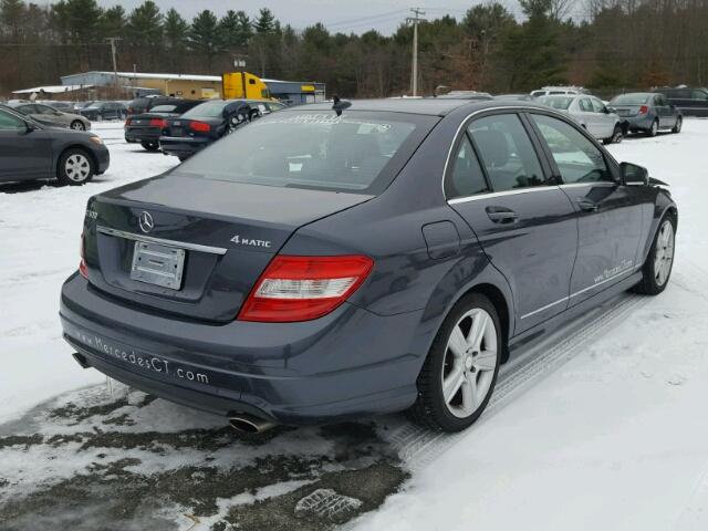 WDDGF8BB5AR117859 - 2010 MERCEDES-BENZ C 300 4MAT GRAY photo 4