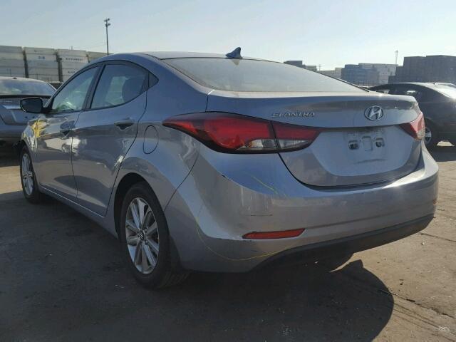 5NPDH4AE3FH609199 - 2015 HYUNDAI ELANTRA SE GRAY photo 3