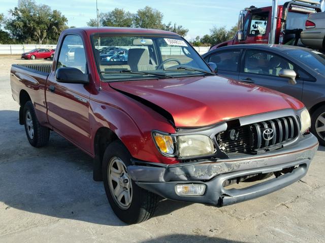 5TENL42N12Z124522 - 2002 TOYOTA TACOMA RED photo 1