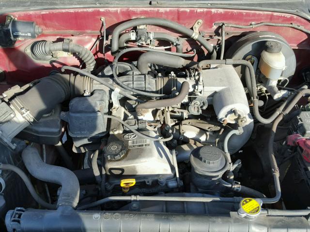 5TENL42N12Z124522 - 2002 TOYOTA TACOMA RED photo 7