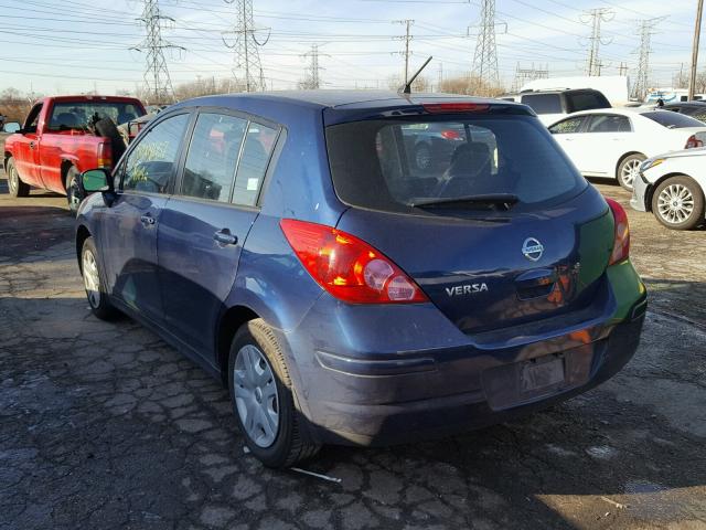 3N1BC1CP0CK279576 - 2012 NISSAN VERSA S BLUE photo 3