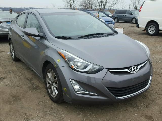 5NPDH4AE1EH460421 - 2014 HYUNDAI ELANTRA SE GRAY photo 1