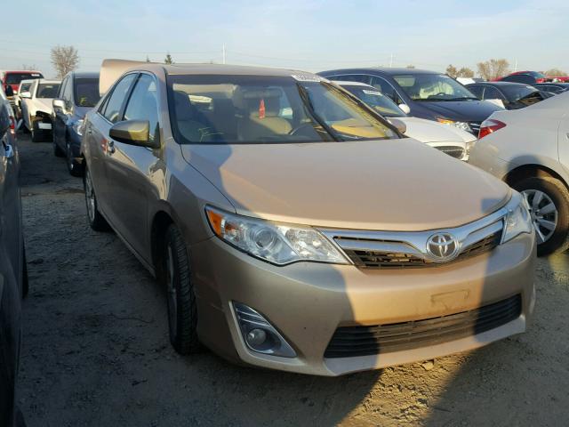 4T4BF1FKXCR186571 - 2012 TOYOTA CAMRY BASE GOLD photo 1