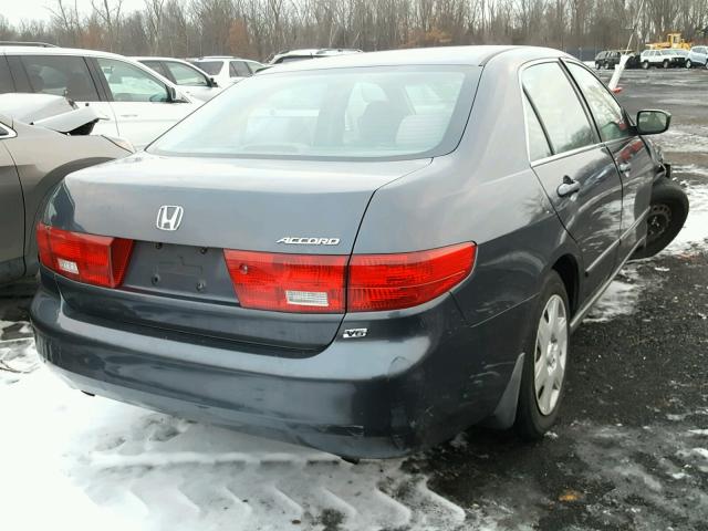 1HGCM66355A076810 - 2005 HONDA ACCORD LX GRAY photo 4