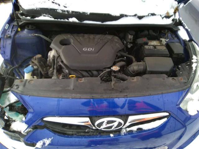 KMHCT5AE3CU015161 - 2012 HYUNDAI ACCENT GLS BLUE photo 7