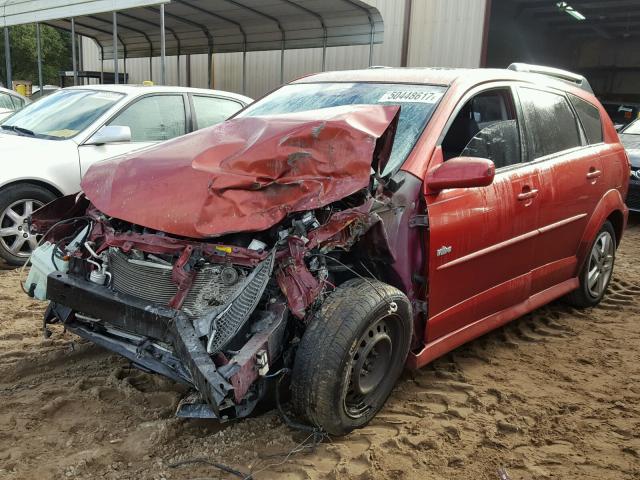 5Y2SL65806Z454304 - 2006 PONTIAC VIBE RED photo 2