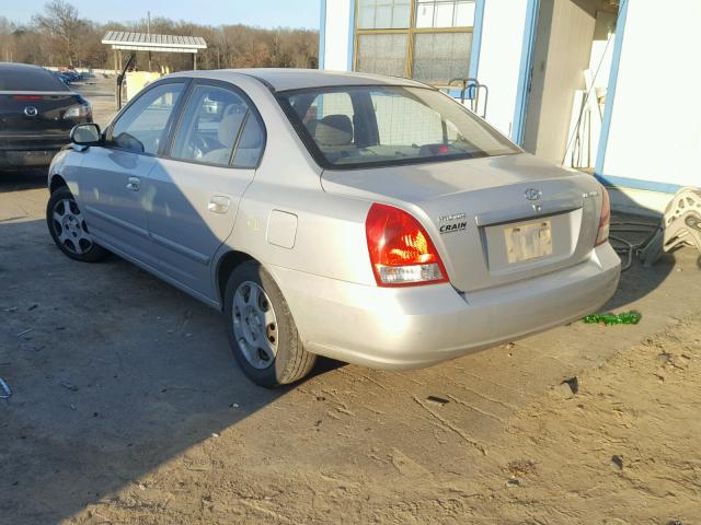 KMHDN45D83U649155 - 2003 HYUNDAI ELANTRA GL SILVER photo 3