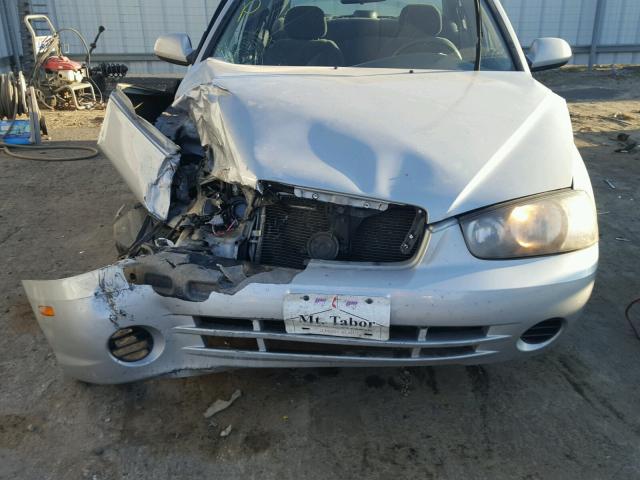 KMHDN45D83U649155 - 2003 HYUNDAI ELANTRA GL SILVER photo 7