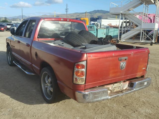 1D7HA18266S597833 - 2006 DODGE RAM 1500 S RED photo 3