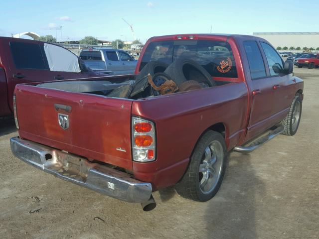 1D7HA18266S597833 - 2006 DODGE RAM 1500 S RED photo 4