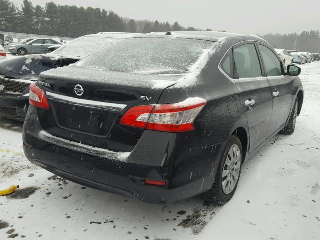 3N1AB7AP1FY382088 - 2015 NISSAN SENTRA S BLACK photo 4