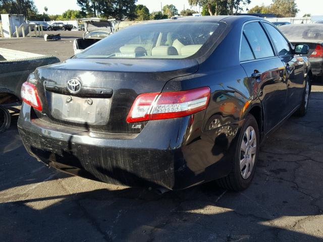 4T1BF3EK6AU526433 - 2010 TOYOTA CAMRY BASE BLACK photo 4