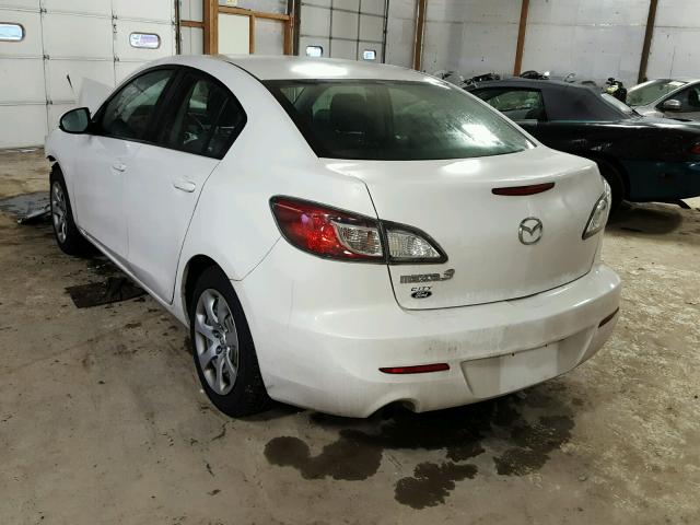 JM1BL1UF3C1526643 - 2012 MAZDA 3 I WHITE photo 3