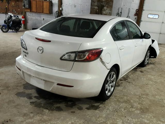 JM1BL1UF3C1526643 - 2012 MAZDA 3 I WHITE photo 4