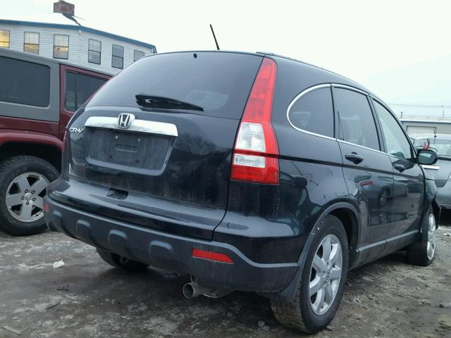 5J6RE48799L040732 - 2009 HONDA CR-V EXL BLACK photo 4