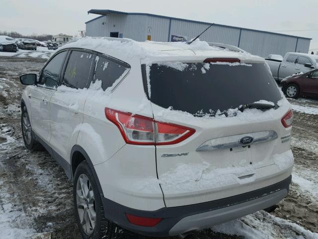 1FMCU0JX2EUA90373 - 2014 FORD ESCAPE TIT WHITE photo 3