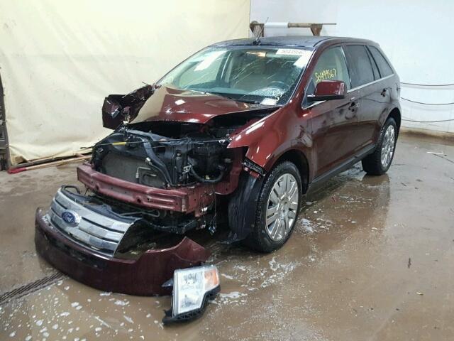 2FMDK4KC1ABA12079 - 2010 FORD EDGE LIMIT BROWN photo 2