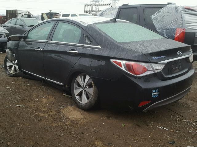 KMHEC4A41CA036117 - 2012 HYUNDAI SONATA HYB BLACK photo 3